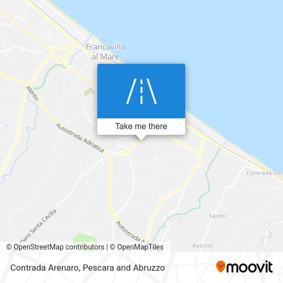 Contrada Arenaro map