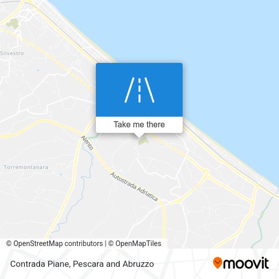 Contrada Piane map