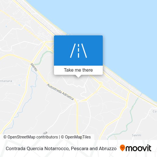 Contrada Quercia Notarrocco map