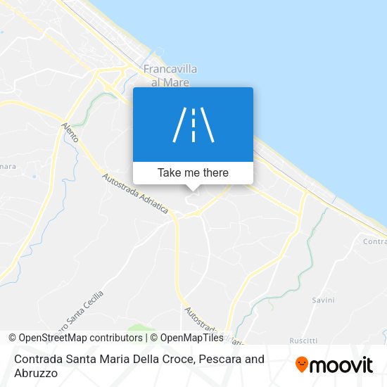 Contrada Santa Maria Della Croce map