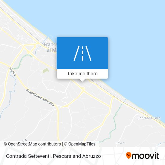 Contrada Setteventi map