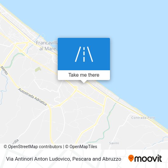 Via Antinori Anton Ludovico map