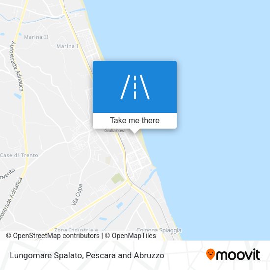 Lungomare Spalato map