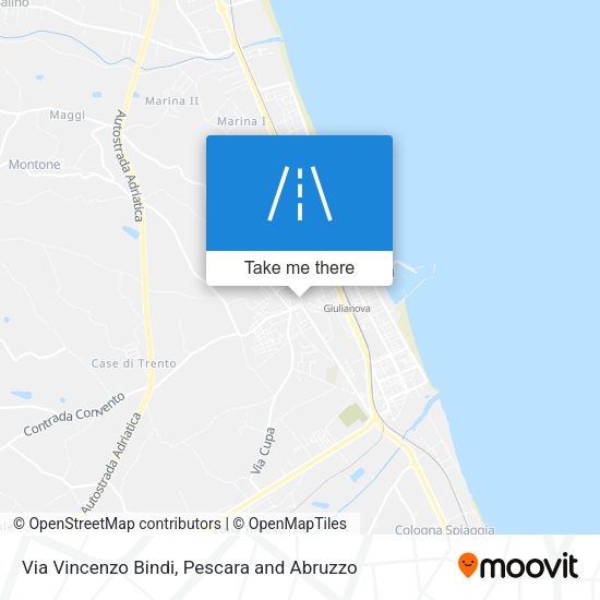 Via Vincenzo Bindi map