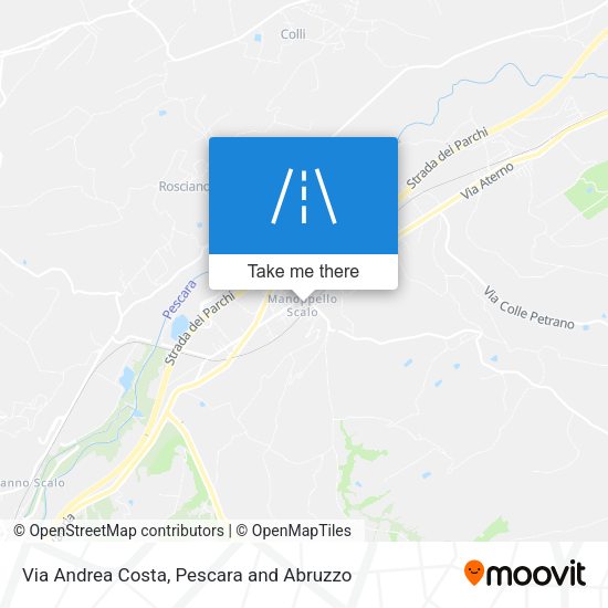 Via Andrea Costa map
