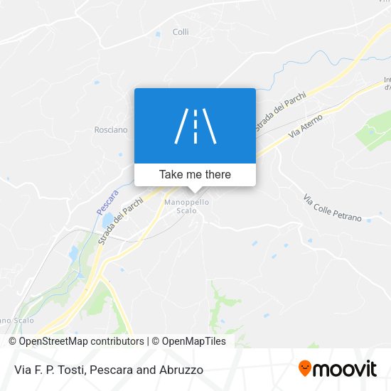Via F. P. Tosti map