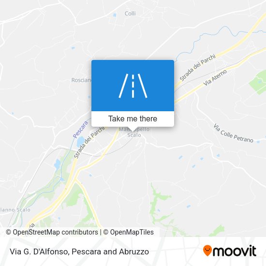 Via G. D'Alfonso map