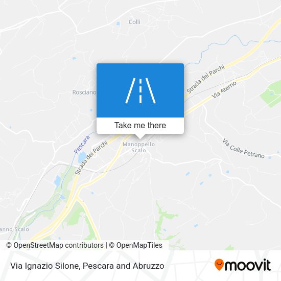 Via Ignazio Silone map
