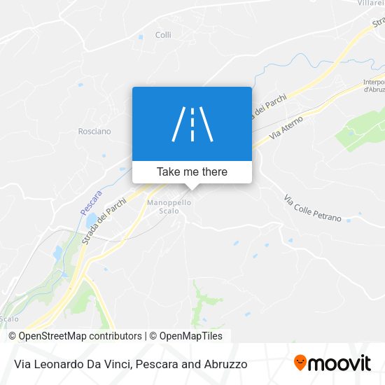 Via Leonardo Da Vinci map