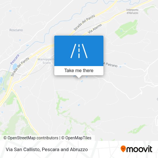 Via San Callisto map