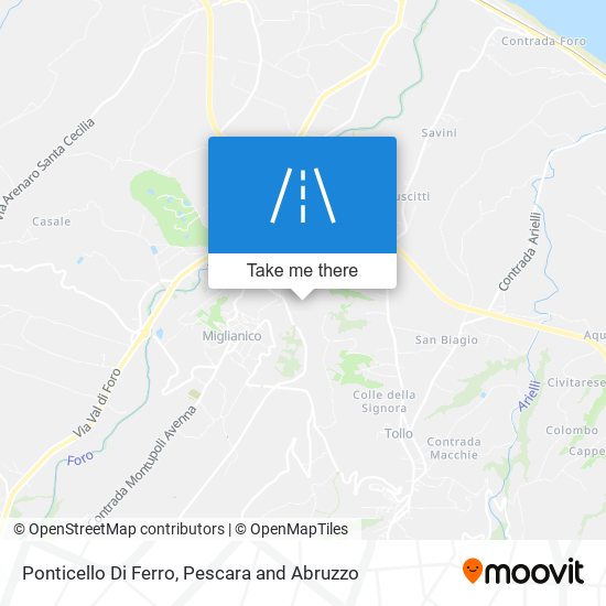 Ponticello Di Ferro map