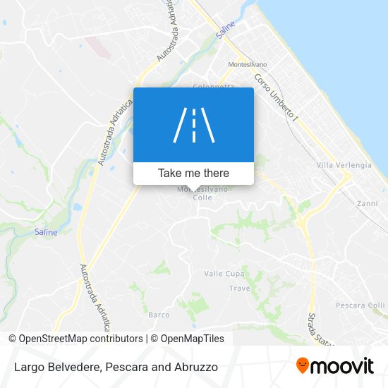 Largo Belvedere map