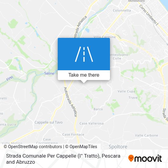 Strada Comunale Per Cappelle (I° Tratto) map