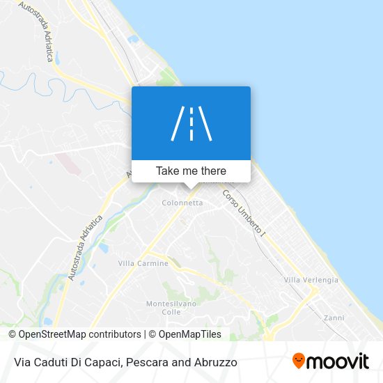 Via Caduti Di Capaci map