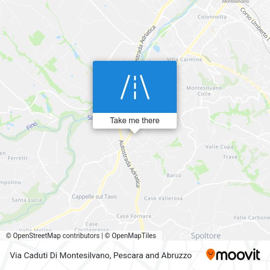 Via Caduti Di Montesilvano map
