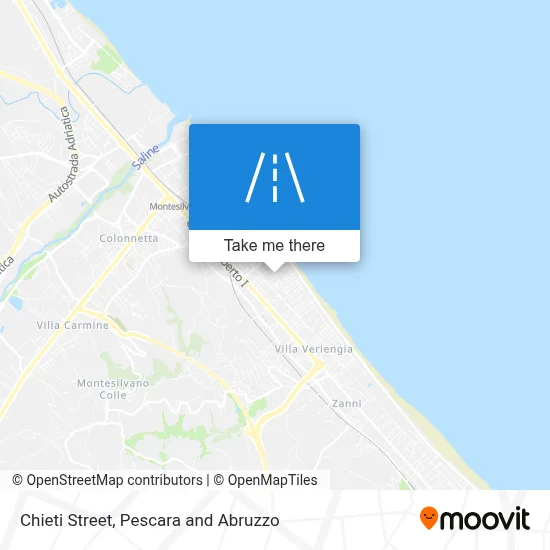 Chieti Street map