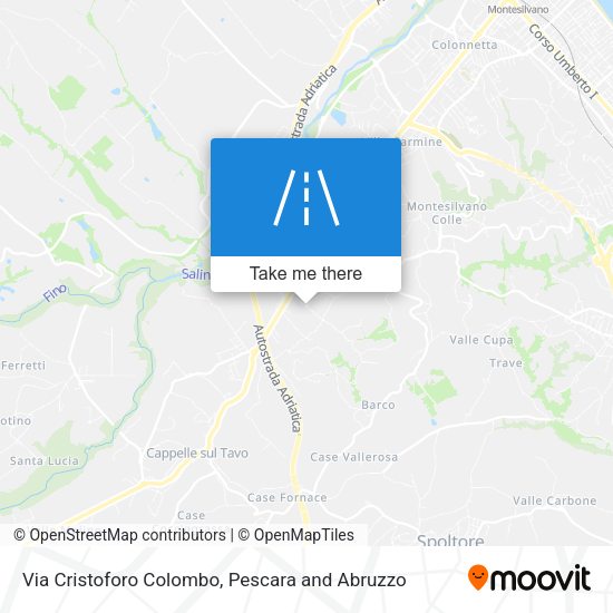 Via Cristoforo Colombo map