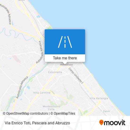 Via Enrico Toti map