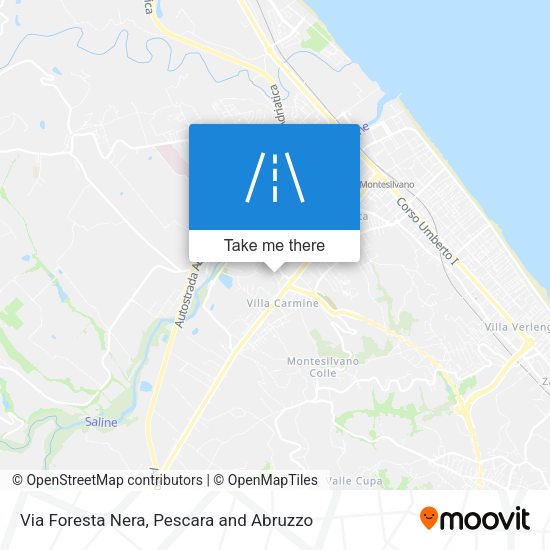 Via Foresta Nera map