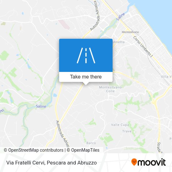 Via Fratelli Cervi map