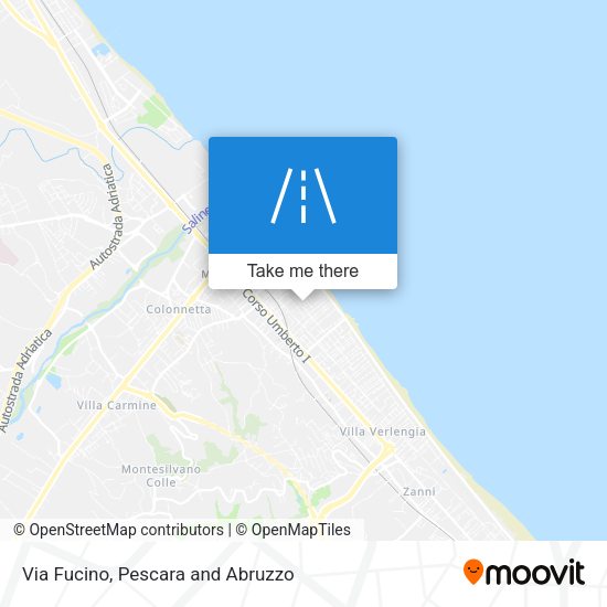 Via Fucino map