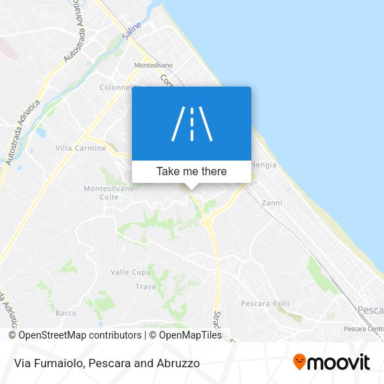 Via Fumaiolo map