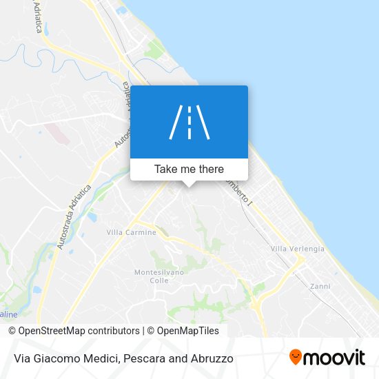 Via Giacomo Medici map
