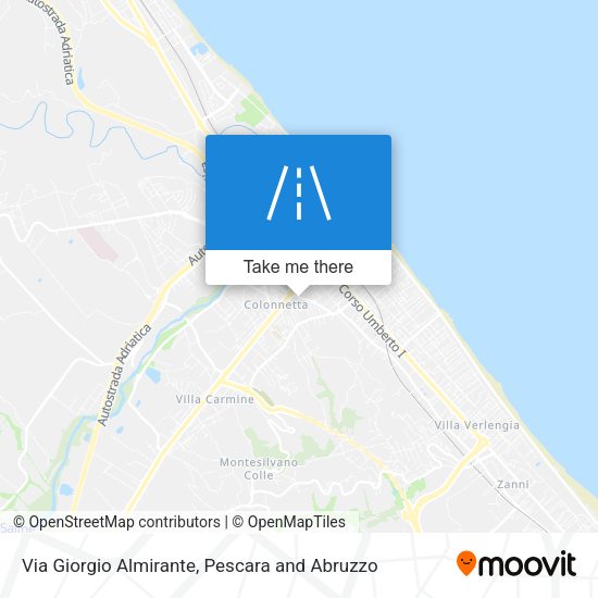 Via Giorgio Almirante map