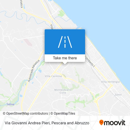 Via Giovanni Andrea Pieri map