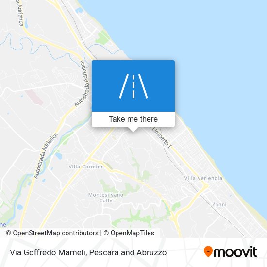 Via Goffredo Mameli map