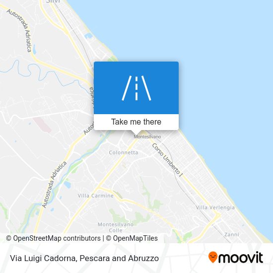 Via Luigi Cadorna map