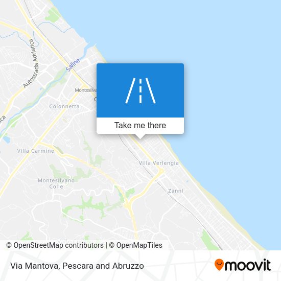 Via Mantova map