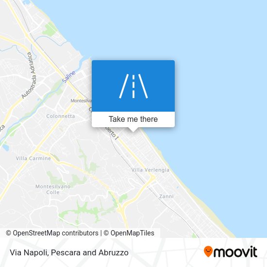 Via Napoli map