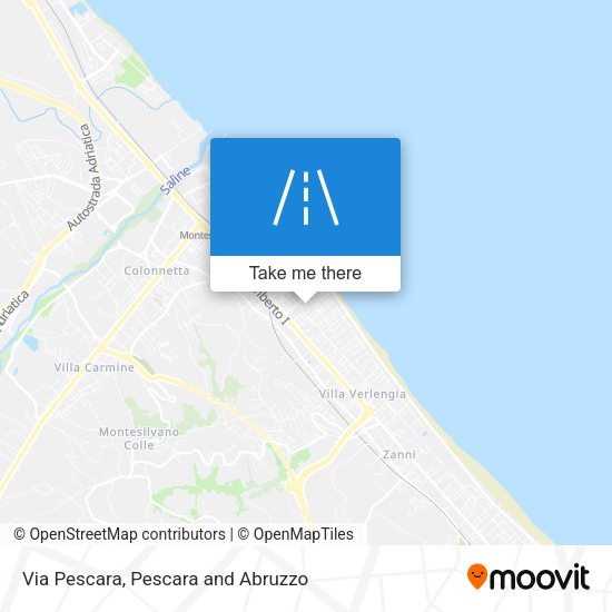 Via Pescara map