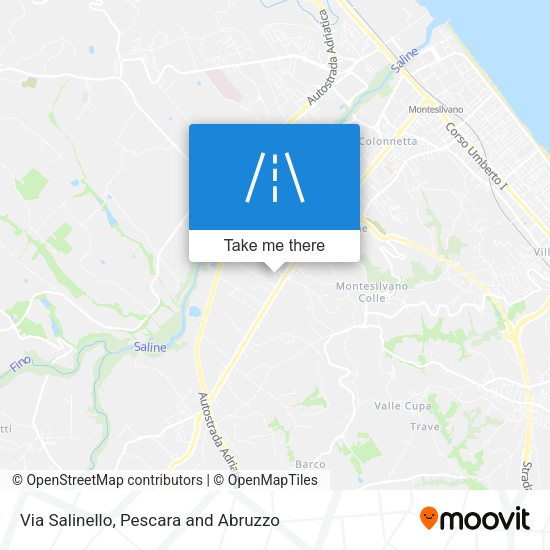 Via Salinello map