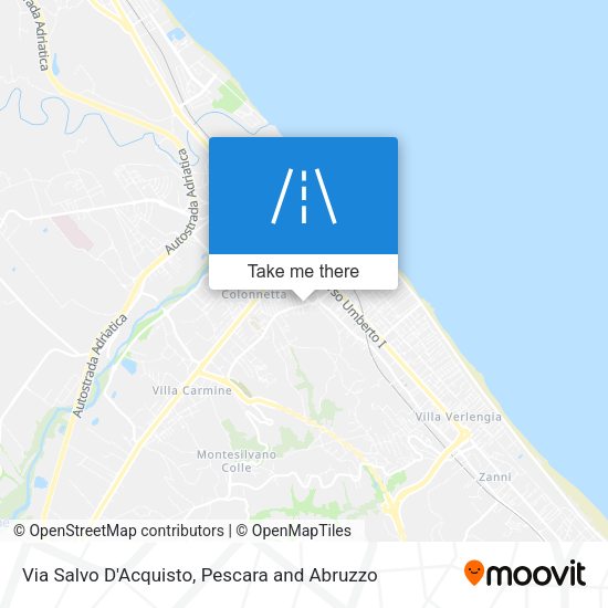 Via Salvo D'Acquisto map