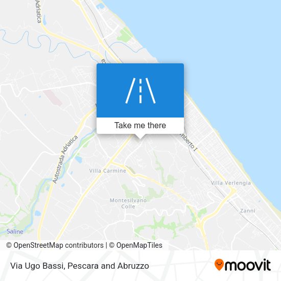 Via Ugo Bassi map