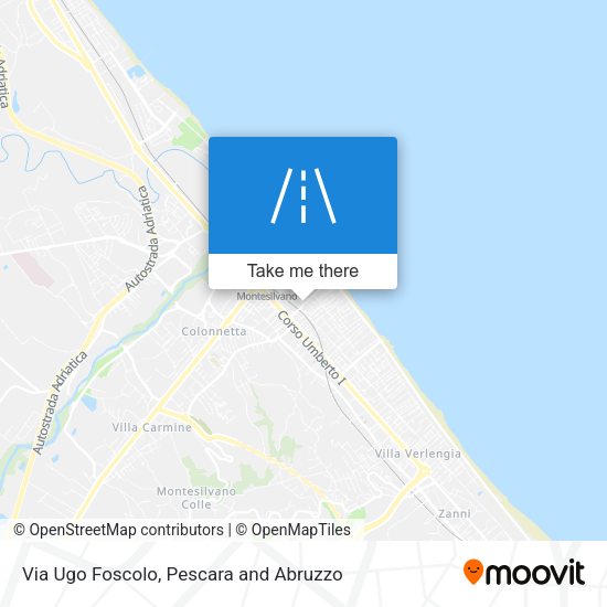 Via Ugo Foscolo map