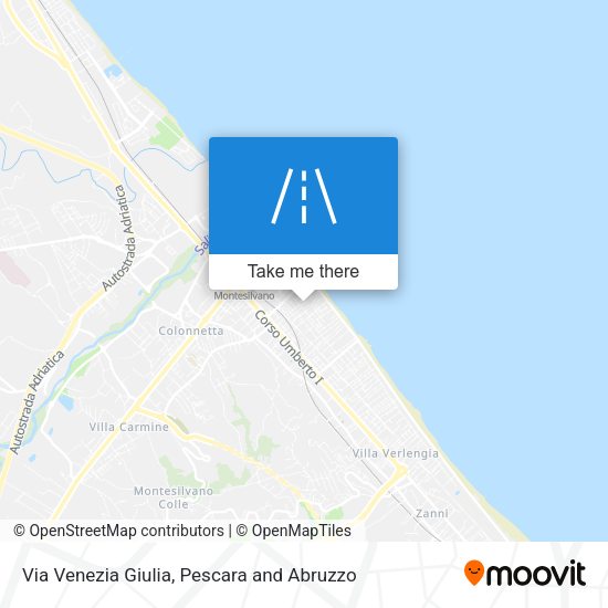 Via Venezia Giulia map
