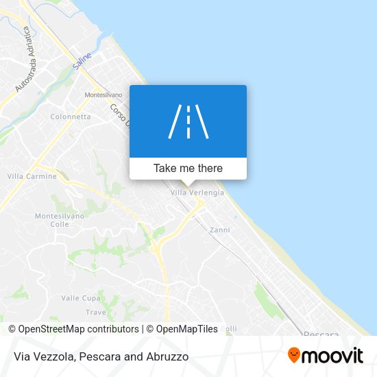 Via Vezzola map