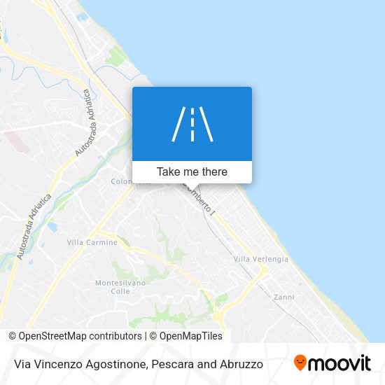 Via Vincenzo Agostinone map