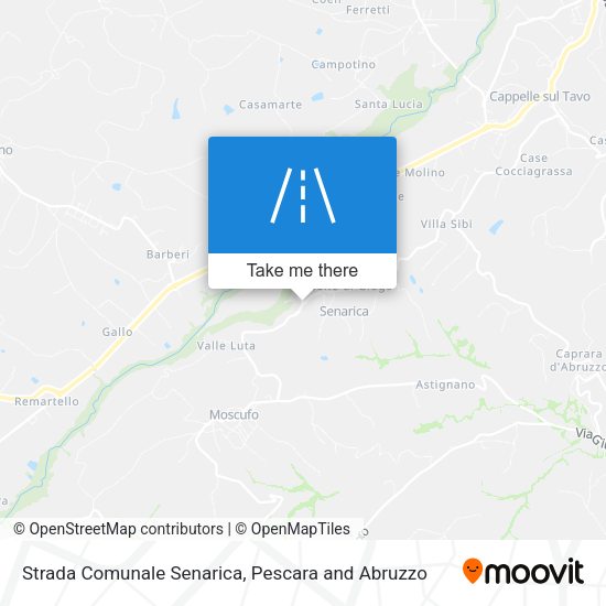 Strada Comunale Senarica map