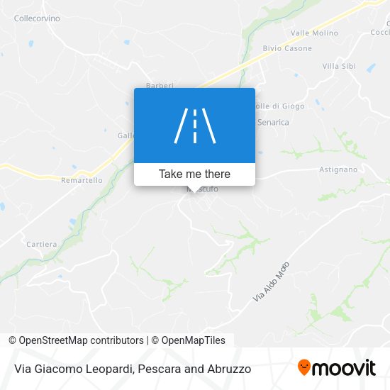 Via Giacomo Leopardi map