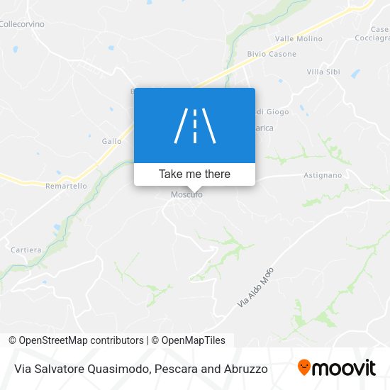 Via Salvatore Quasimodo map