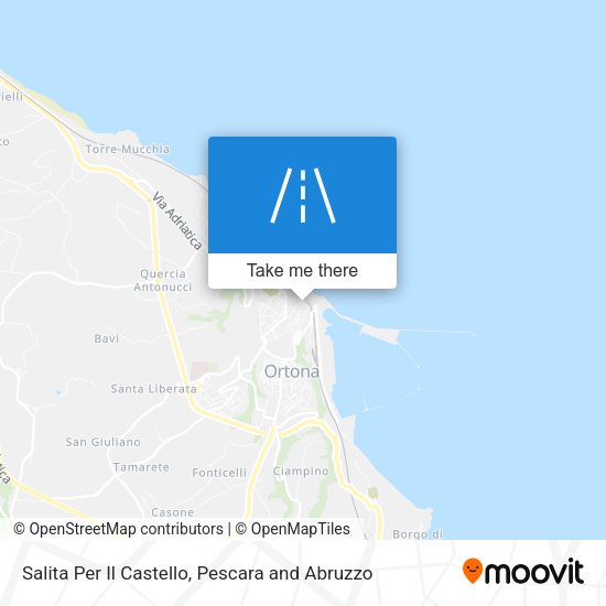 Salita Per Il Castello map