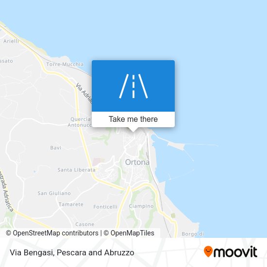Via Bengasi map