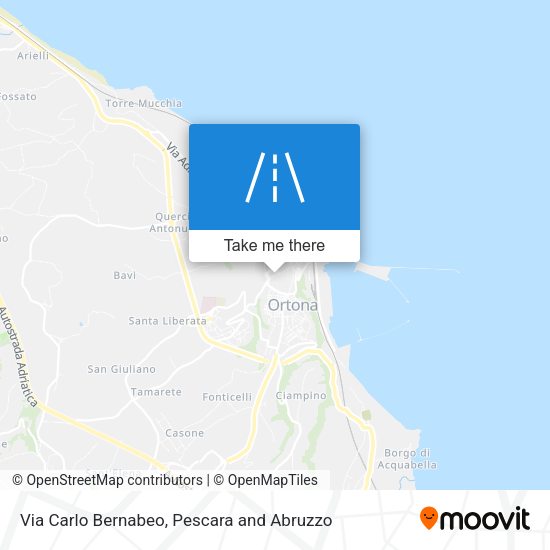 Via Carlo Bernabeo map