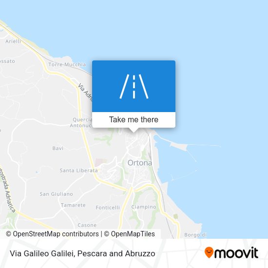 Via Galileo Galilei map