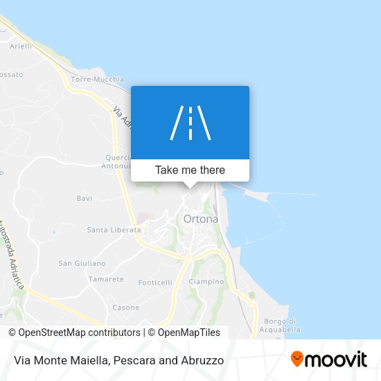 Via Monte Maiella map
