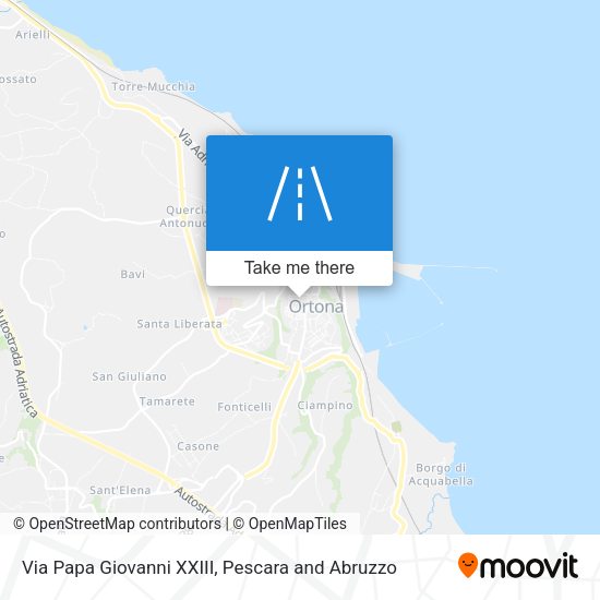 Via Papa Giovanni XXIII map
